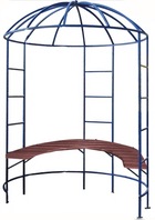 Каркас беседки круглый (металлический каркас, дерево)