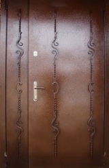 Дверь входная Ковка  двустворчатая (артикул ДВК-05)