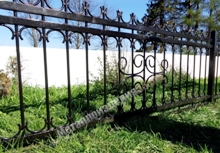 Кованое декоративное ограждение Вензель (артикул-ГОК07)