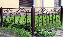 Кованое декоративное ограждение Завиток (артикул-ГОК05)