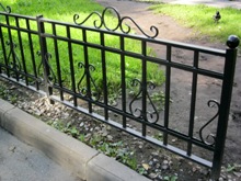 Кованое декоративное ограждение (артикул-ГОК08)