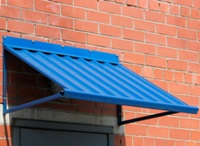 Металлический козырек односкатный (артикул МКС03)