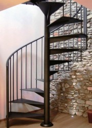 Лестница винтовая c перилами (артикул-МЛВ04)