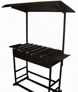 Мангал для дачи с крышей
