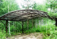 Навес арочный с ковкой (артикул-МН08)