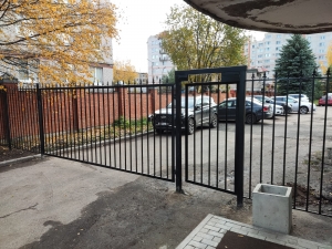 Установка сварного забора и калитки на Октябрьской д. 8А
