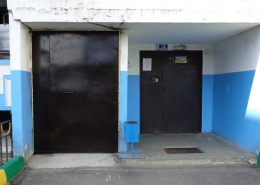 Дверь металлическая двустворчатая (для мусорокамеры)