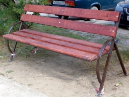 Скамья уличная металл
