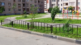 Газонное ограждение металлическое