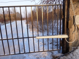 Ворота металлические с электроприводом