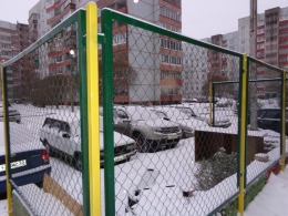 Ограждение мусорной площадки металлическое