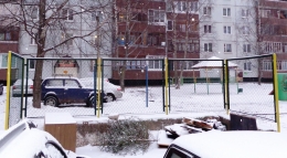 Ограждение площадки для крупного мусора металлическое