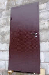 Дверь входная металлическая, чечевица