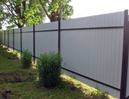 Металлический сварной каркас для забора из профлиста