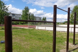 Турник металлический для спортплощадки