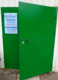 Дверь металлическая двустворчатая, утепленная