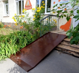 Пандус металлический сплошной