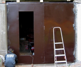 Ворота гаражные, процесс монтажа