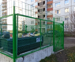 Ограждение мусорной площадки антивандальное из металла