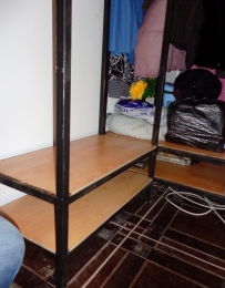 Каркас гардероба, нижние полки, проф. труба