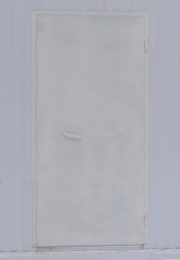 Дверь входная железная (цвет белый)