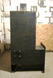 Печь банная, вид сбоку