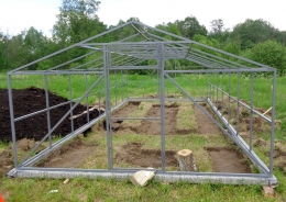 Каркас теплицы металлический