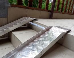 Пандус алюминиевый съемный на резинках