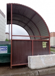 Площадка контейнерная с навесом Ракушка