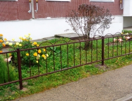 Газонное ограждение сварное с дугами