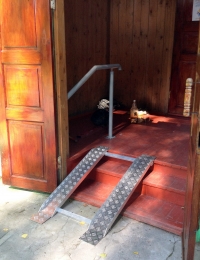 Пандус на лесницу с поручнем, ДК п. Хвойная