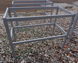 Стол закройщика, каркас металл. с полкой