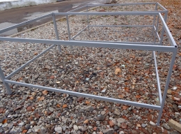 Раскройный стол, каркас металл, увеличенный