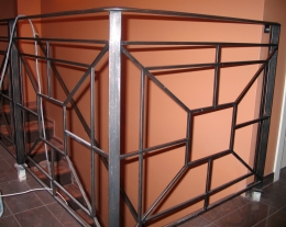 Ограждение лестницы сварное
