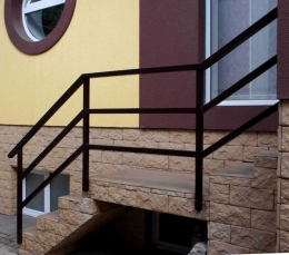 Перила лесницы сварные эконом