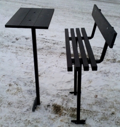 Скамейка и столик на могилу малые