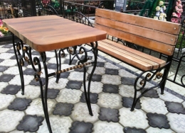 Ритуальная кованая мебель на могилу