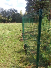 Забор из сетки 3Д, с полимерным покрытием