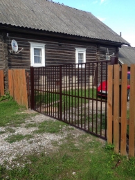 распашные ворота д. Вольная горка