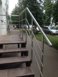 Перила сварные из нержавеющей стали Воскресенский бульвар 