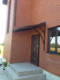 Козырек сварной односкатный (угловой)