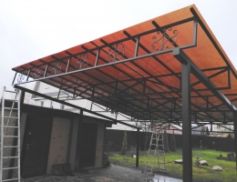 навес односкатный