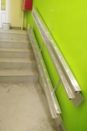 Пандус откидной усиленный из алюминия