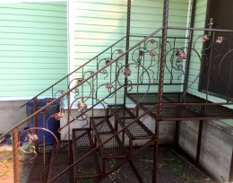 Входная группа с коваными элементами 