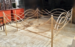 Оградка с покраской молотковой эмалью цвет: медный