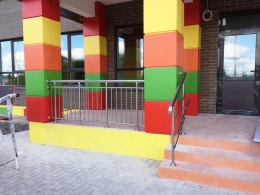 Перила из нержавеющей стали для крыльца