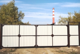 Распашные ворота и калитка