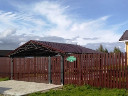 Двухскатный навес д. Троица