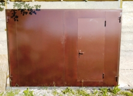 Гаражные ворота с калиткой