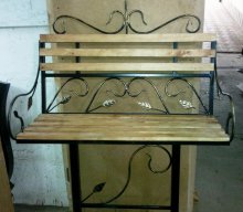 Скамья кованая на могилу (артикул - МРК18)